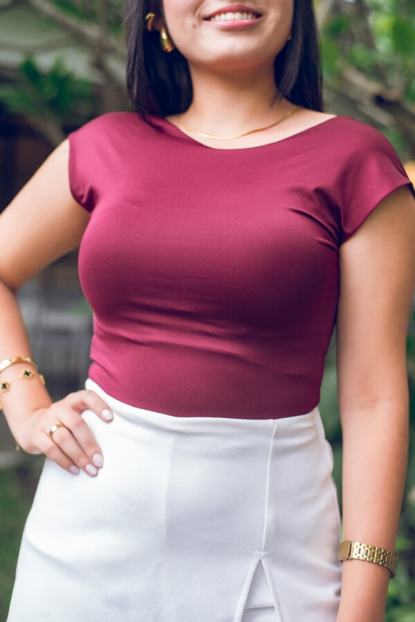 Blusa con escote en espalda Cód:5502 - Imagen 2