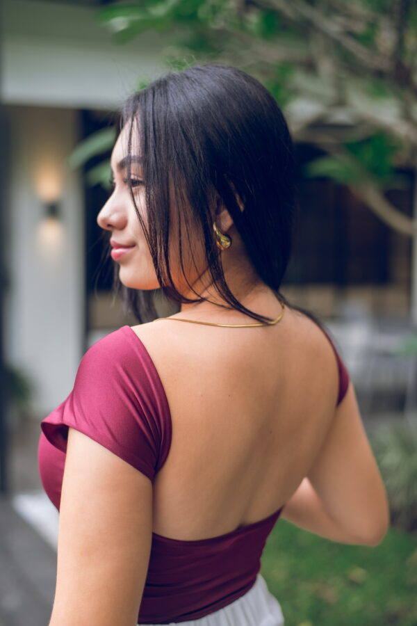 Blusa con escote en espalda Cód:5502
