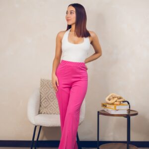 Pantalón de corte recto con abertura Cód:5835