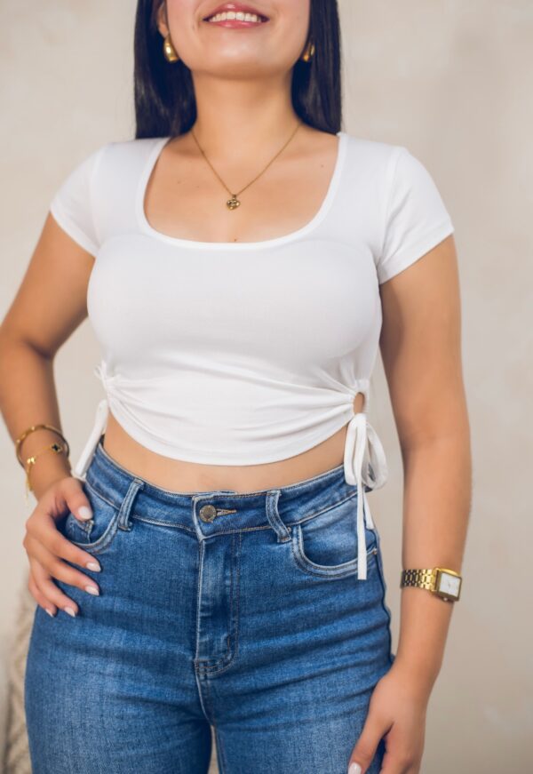 Crop top ajustado Cód:5396
