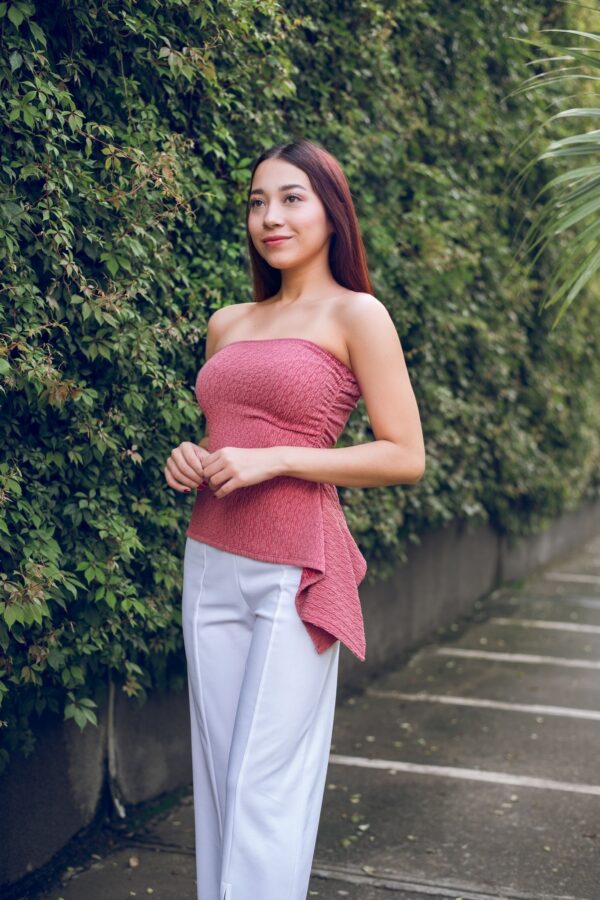 Top Asimétrico Strapless Cód:6011 - Imagen 2