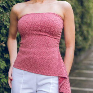 Top Asimétrico Strapless Cód:6011