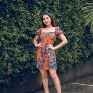 Vestido corto floral Cód:5319