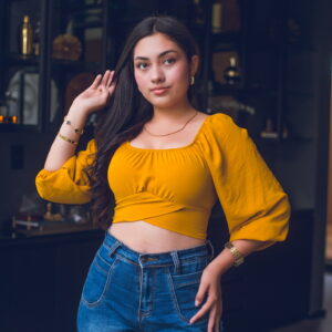 Blusa off shoulder con amarre en la espalda Cód:5114