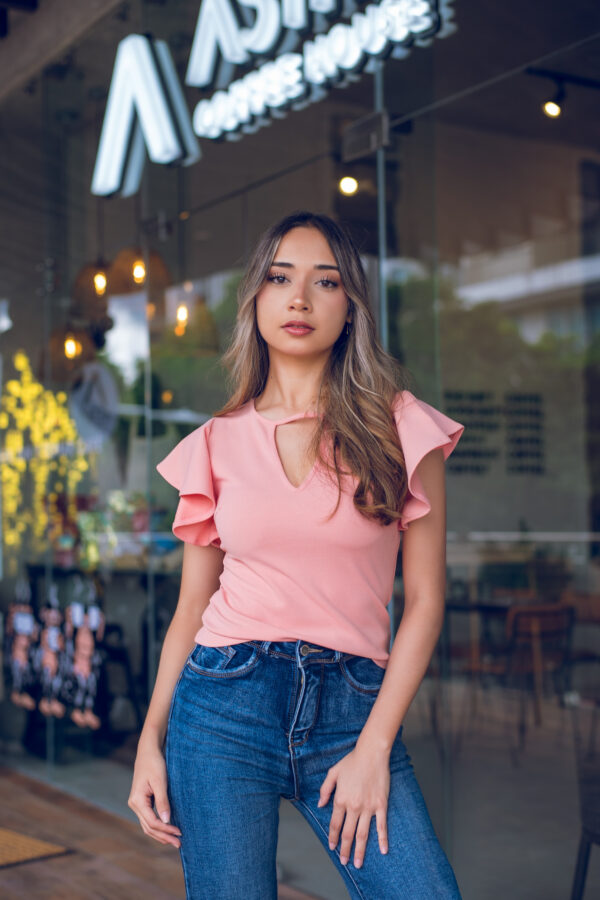 Blusa con mangas en capa Cód:3531 - Imagen 2
