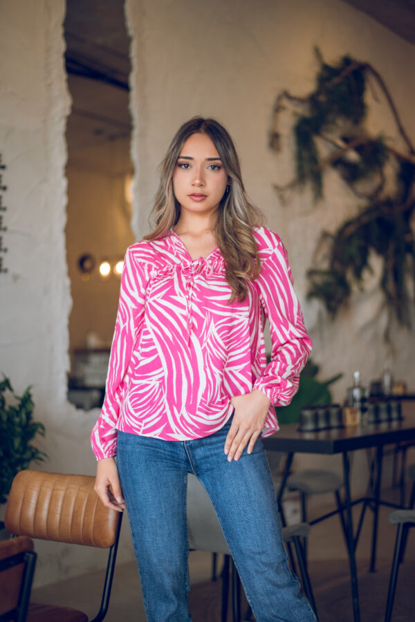 Blusa estampada manga larga Cód:5711