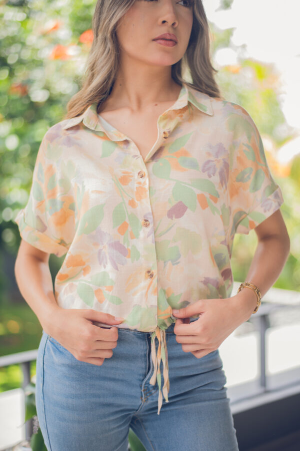 Blusa floral de corte relajado Cód:5949 - Imagen 3