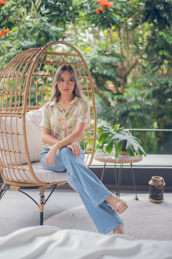 Blusa floral de corte relajado Cód:5949 - Imagen 2