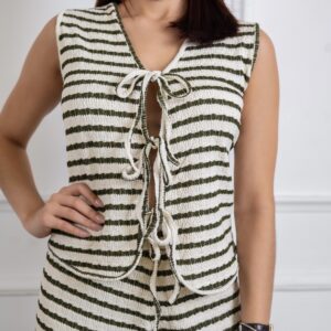 Blusa tipo chaleco con lazos Cód:5842