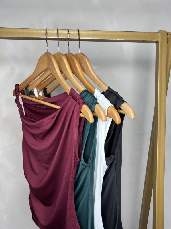 Blusa asimétrica con fruncido lateral Cód:7932 - Imagen 2
