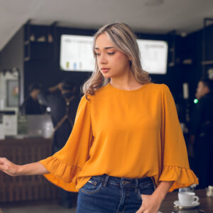 Blusa holgada manga 3/4 Cód:4614