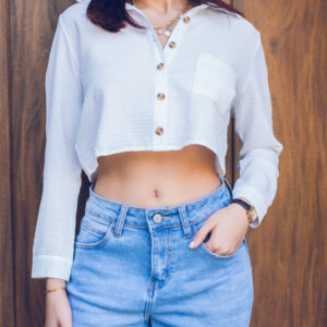 Blusa crop manga larga Cód:4091