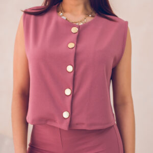 Chaleco de botones de conjunto Cód:5924