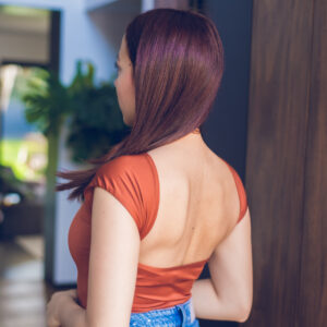 Blusa con escote en la espalda Cód:5502