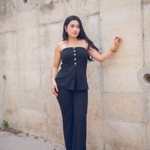 Pantalón campana de conjunto Cód:5817