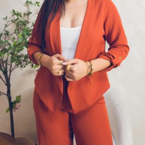 Blazer manga 3/4 de conjunto Cód:3563