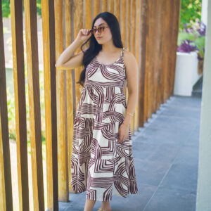 Vestido largo estampado COD:6218