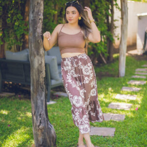 Falda larga estampada COD:4937