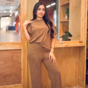 Pantalon rayado de conjunto COD:5326